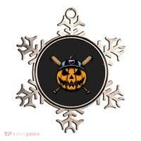 B.A.S.E.B.A.L.L Home Plate Drip Halloween Pumpkin Ornament thumb 0