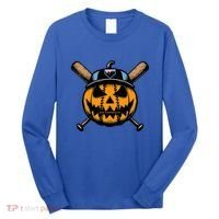 B.A.S.E.B.A.L.L Home Plate Drip Halloween Pumpkin Long Sleeve Shirt thumb 0