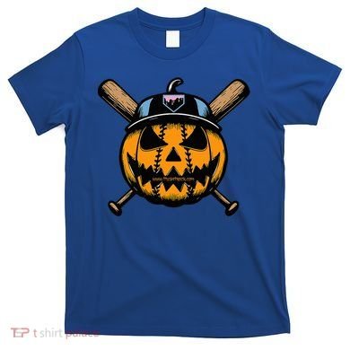 B.A.S.E.B.A.L.L Home Plate Drip Halloween Pumpkin T-Shirt