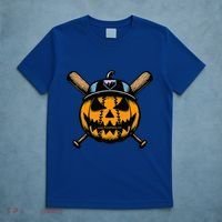 B.A.S.E.B.A.L.L Home Plate Drip Halloween Pumpkin T-Shirt thumb 5