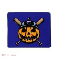 B.A.S.E.B.A.L.L Home Plate Drip Halloween Pumpkin Mousepad thumb 0