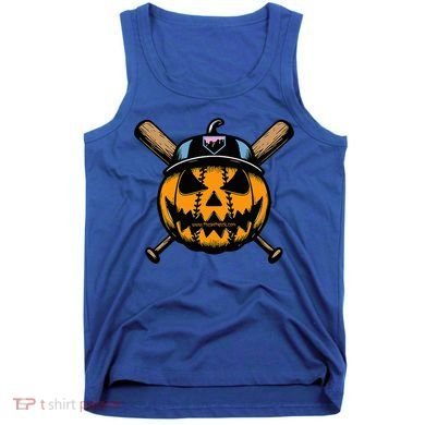 B.A.S.E.B.A.L.L Home Plate Drip Halloween Pumpkin Tank Top