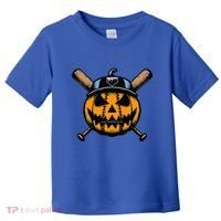 B.A.S.E.B.A.L.L Home Plate Drip Halloween Pumpkin Toddler T-Shirt thumb 0