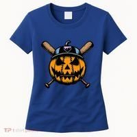 B.A.S.E.B.A.L.L Home Plate Drip Halloween Pumpkin Women's T-Shirt thumb 0