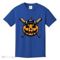 B.A.S.E.B.A.L.L Home Plate Drip Halloween Pumpkin Kids T-Shirt thumb 0