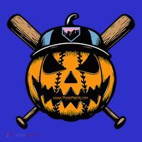 B.A.S.E.B.A.L.L Home Plate Drip Halloween Pumpkin Kids T-Shirt thumb 4