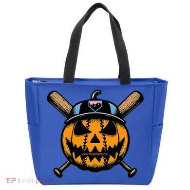 B.A.S.E.B.A.L.L Home Plate Drip Halloween Pumpkin Bag