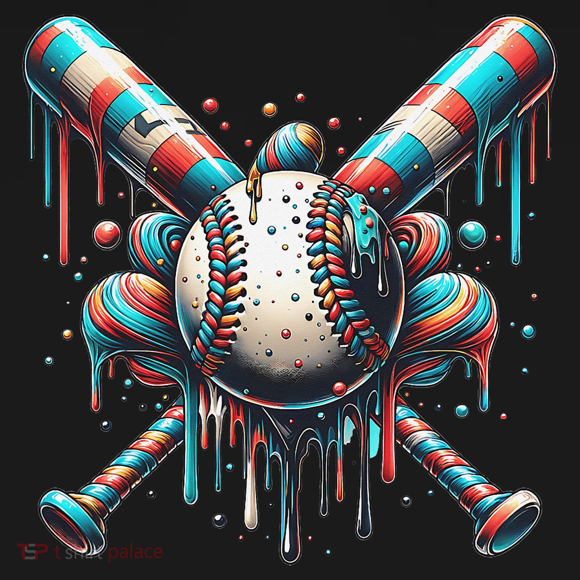 Baseball Home Plate Ice Cream Drip Baseball With Sprinkles Women's Tank Top