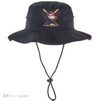 Baseball Home Plate Ice Cream Drip Baseball With Sprinkles Bucket Hat thumb 0