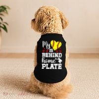 Behind Home Plate Softball Catcher Mom Softball Catcher Mama Cool Gift Doggie Tank thumb 2