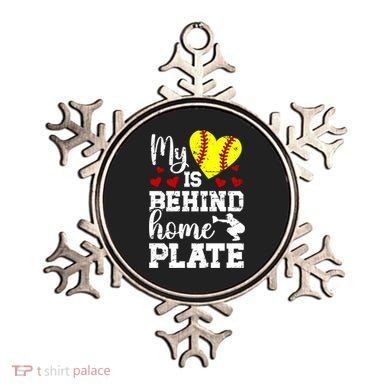 Behind Home Plate Softball Catcher Mom Softball Catcher Mama Cool Gift Ornament