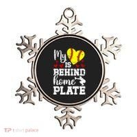 Behind Home Plate Softball Catcher Mom Softball Catcher Mama Cool Gift Ornament thumb 0