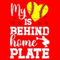 Behind Home Plate Softball Catcher Mom Softball Catcher Mama Cool Gift Santa Hat thumb 1