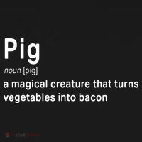 Best Hilarious Pig And Bacon Definition Funny Gift Backpack thumb 2