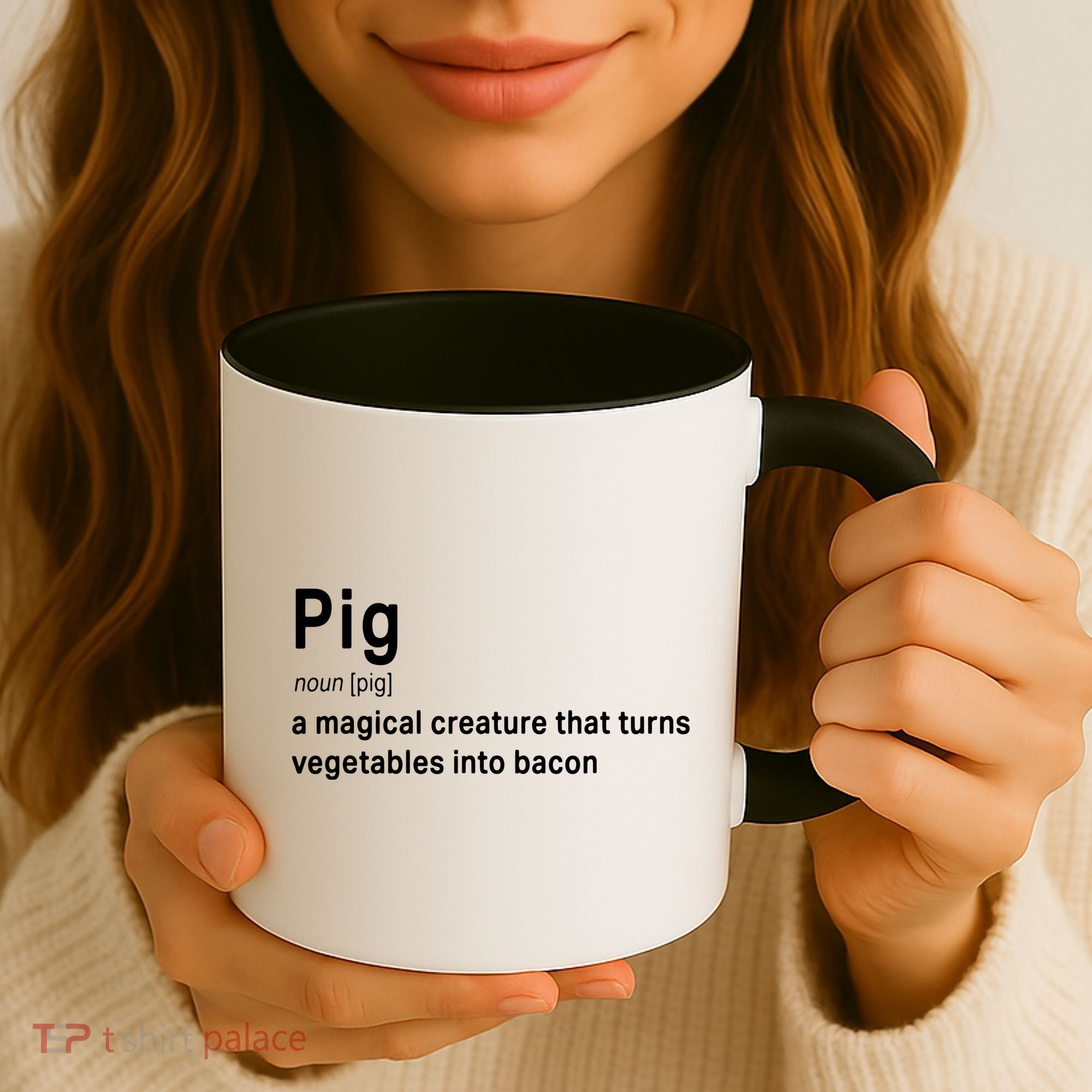 Best Hilarious Pig And Bacon Definition Funny Gift Coffee Mug