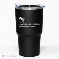 Best Hilarious Pig And Bacon Definition Funny Gift Tumbler thumb 0