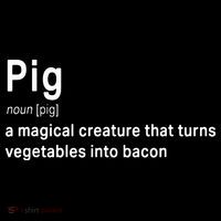 Best Hilarious Pig And Bacon Definition Funny Gift Ornament thumb 1