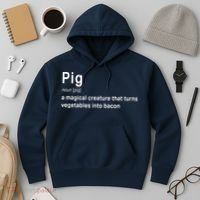 Best Hilarious Pig And Bacon Definition Funny Gift Hoodie thumb 3