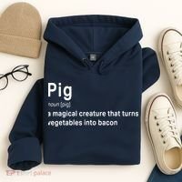 Best Hilarious Pig And Bacon Definition Funny Gift Hoodie thumb 4