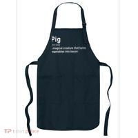 Best Hilarious Pig And Bacon Definition Funny Gift Apron thumb 0