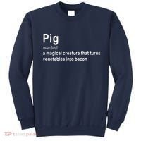 Best Hilarious Pig And Bacon Definition Funny Gift Sweatshirt thumb 0