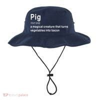 Best Hilarious Pig And Bacon Definition Funny Gift Bucket Hat thumb 0