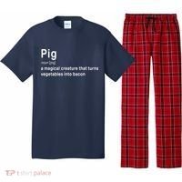 Best Hilarious Pig And Bacon Definition Funny Gift Pajama Set thumb 0