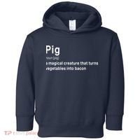 Best Hilarious Pig And Bacon Definition Funny Gift Toddler Hoodie thumb 0