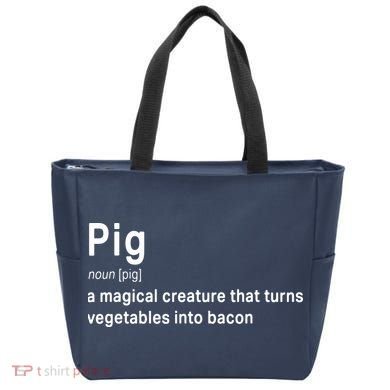 Best Hilarious Pig And Bacon Definition Funny Gift Tote Bag