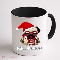 Bah Hum Pug Christmas Great Gift Coffee Mug thumb 1