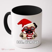 Bah Hum Pug Christmas Great Gift Coffee Mug thumb 0