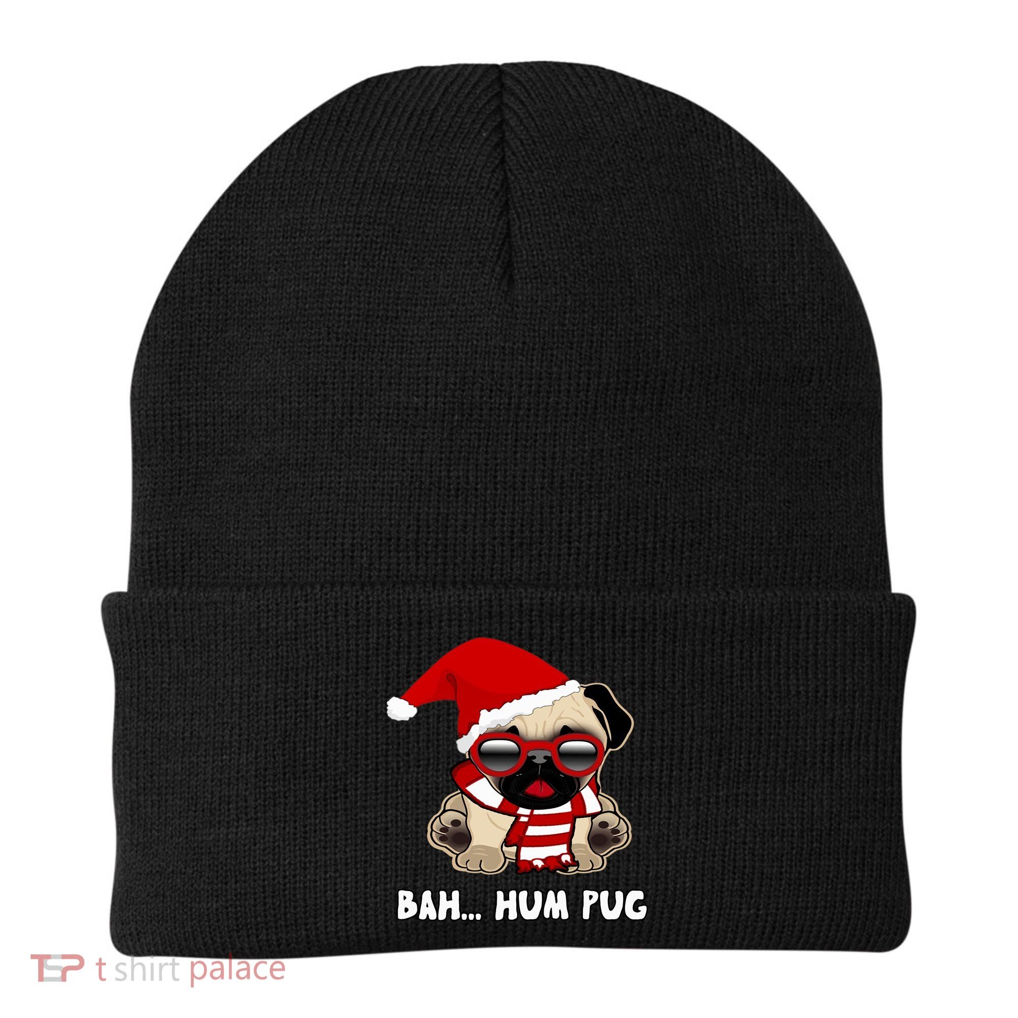 Bah Hum Pug Christmas Great Gift Beanie