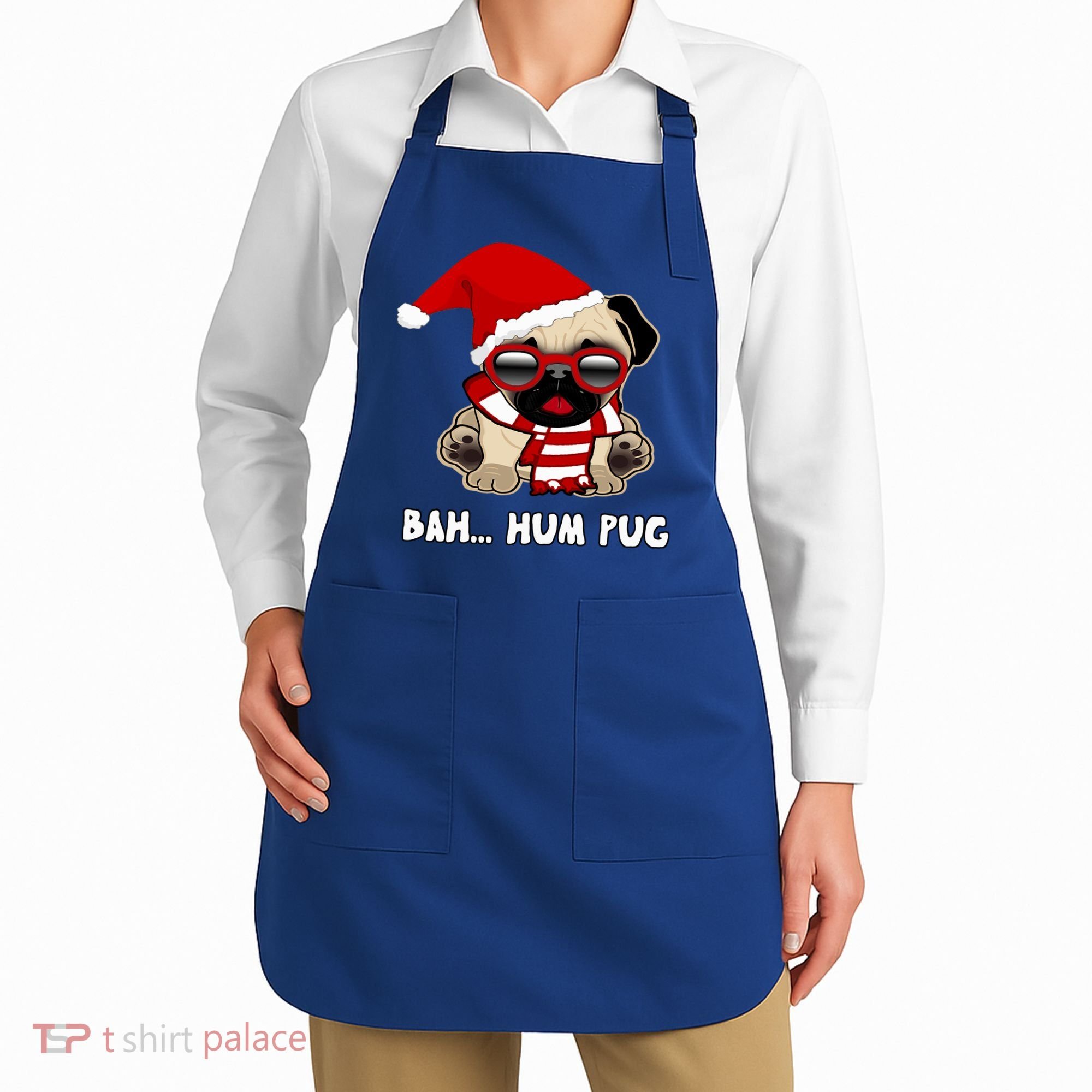 Bah Hum Pug Christmas Great Gift Apron