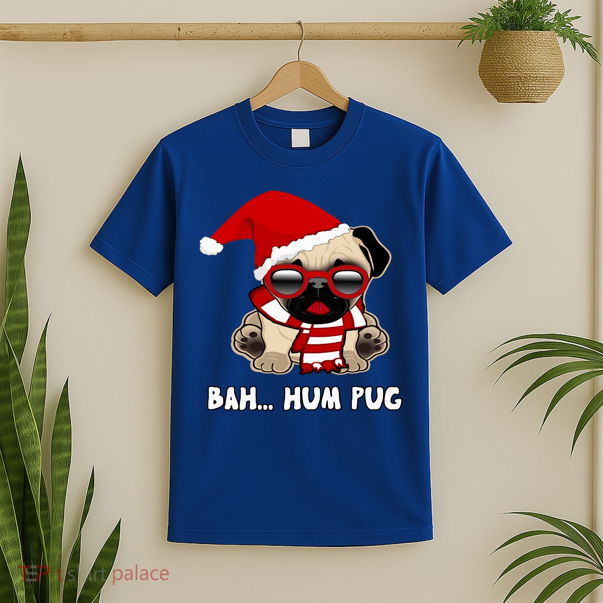 Bah Hum Pug Christmas Great Gift T-Shirt