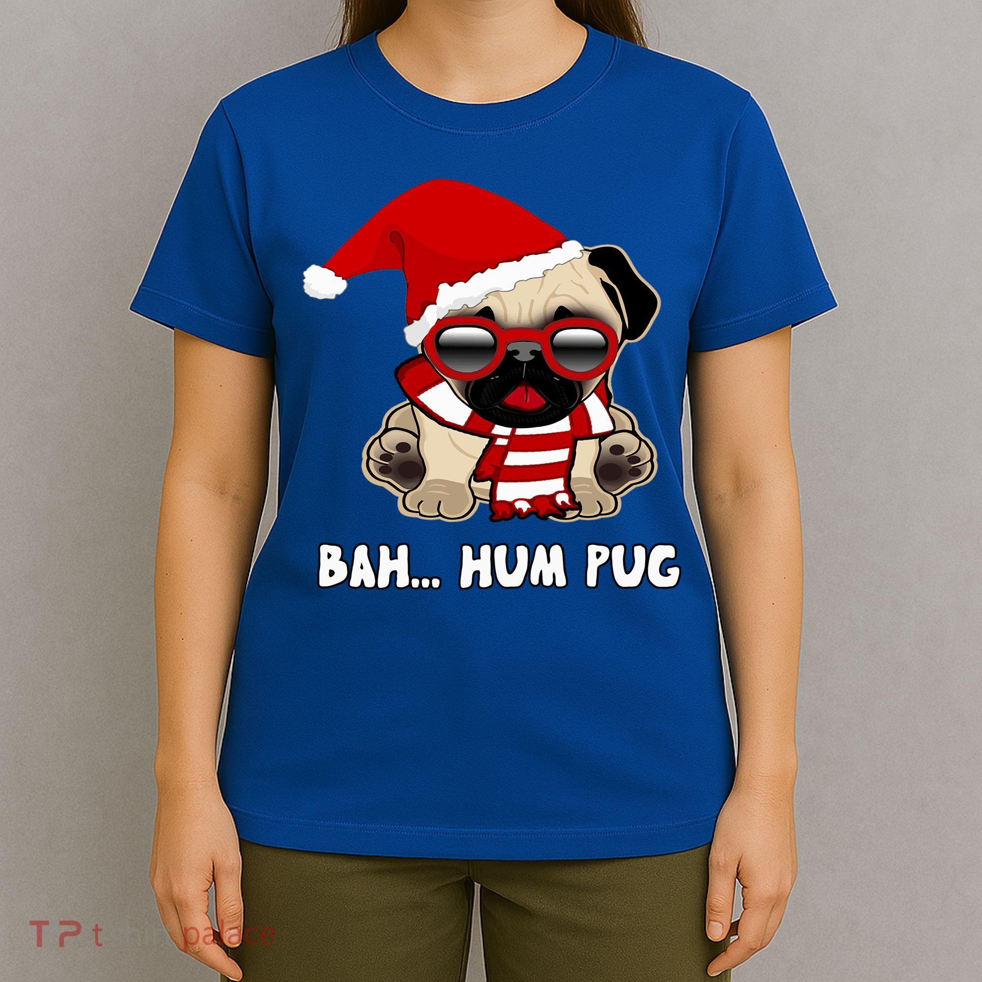 Bah Hum Pug Christmas Great Gift T-Shirt