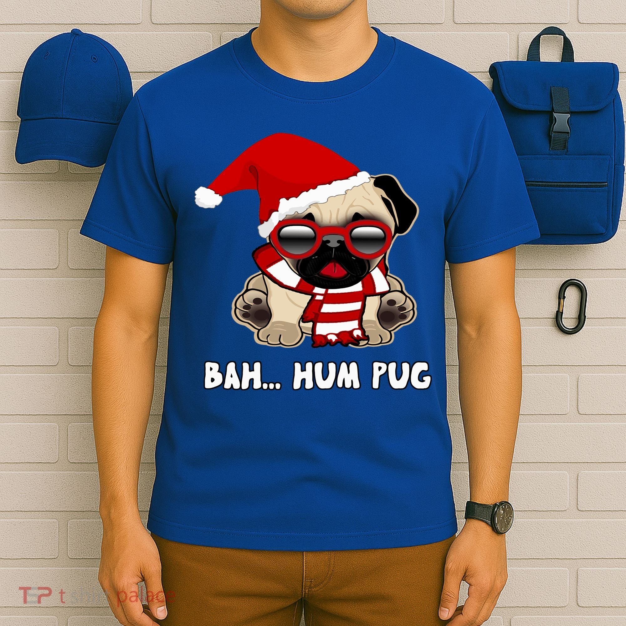 Bah Hum Pug Christmas Great Gift T-Shirt