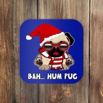 Bah Hum Pug Christmas Great Gift Coaster
