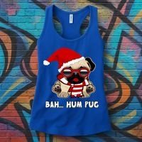 Bah Hum Pug Christmas Great Gift Women's Tank Top thumb 3