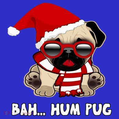 Bah Hum Pug Christmas Great Gift Tie-Dye Long Sleeve Shirt