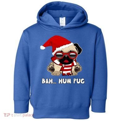 Bah Hum Pug Christmas Great Gift Toddler Hoodie
