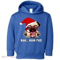 Bah Hum Pug Christmas Great Gift Toddler Hoodie thumb 0