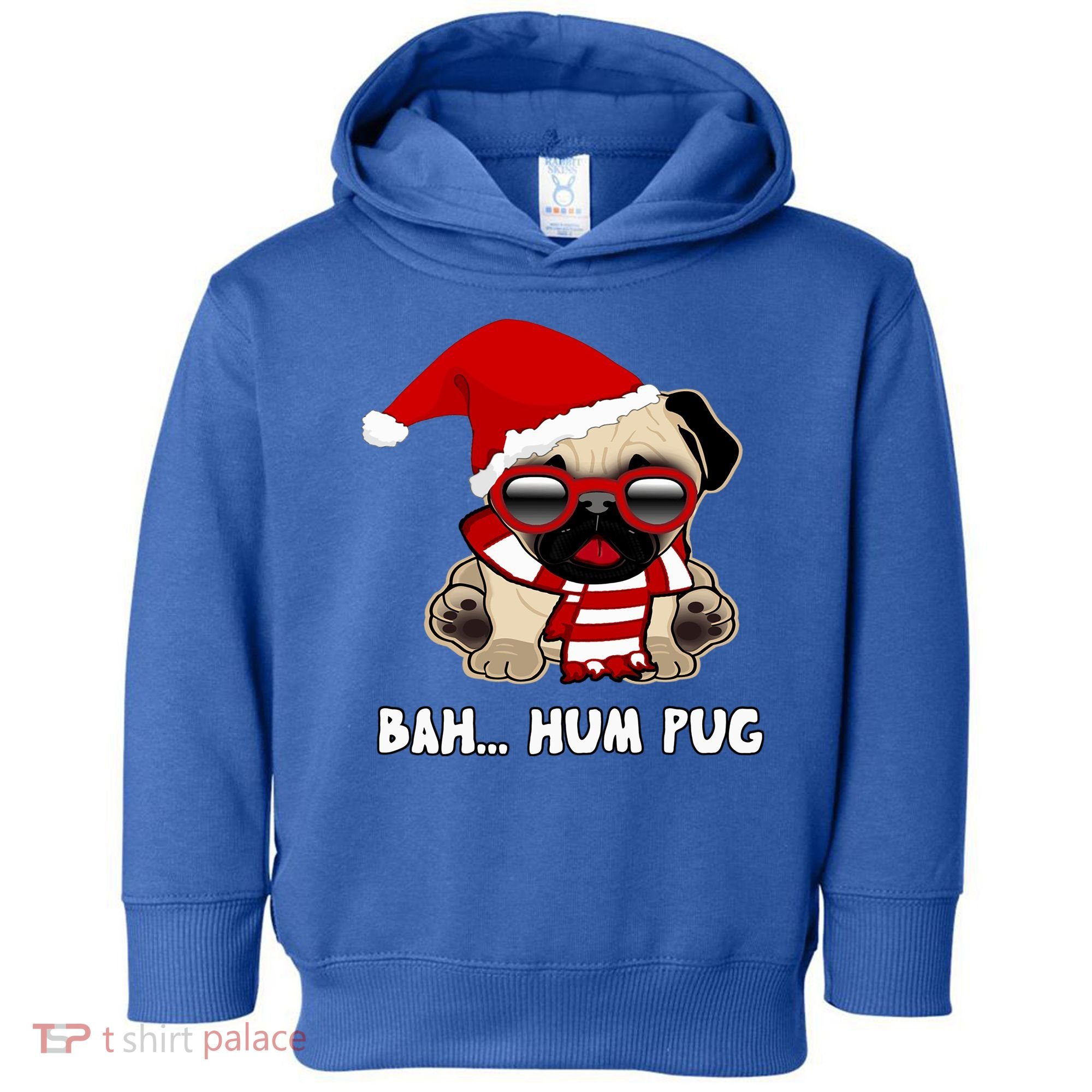Bah Hum Pug Christmas Great Gift Toddler Hoodie