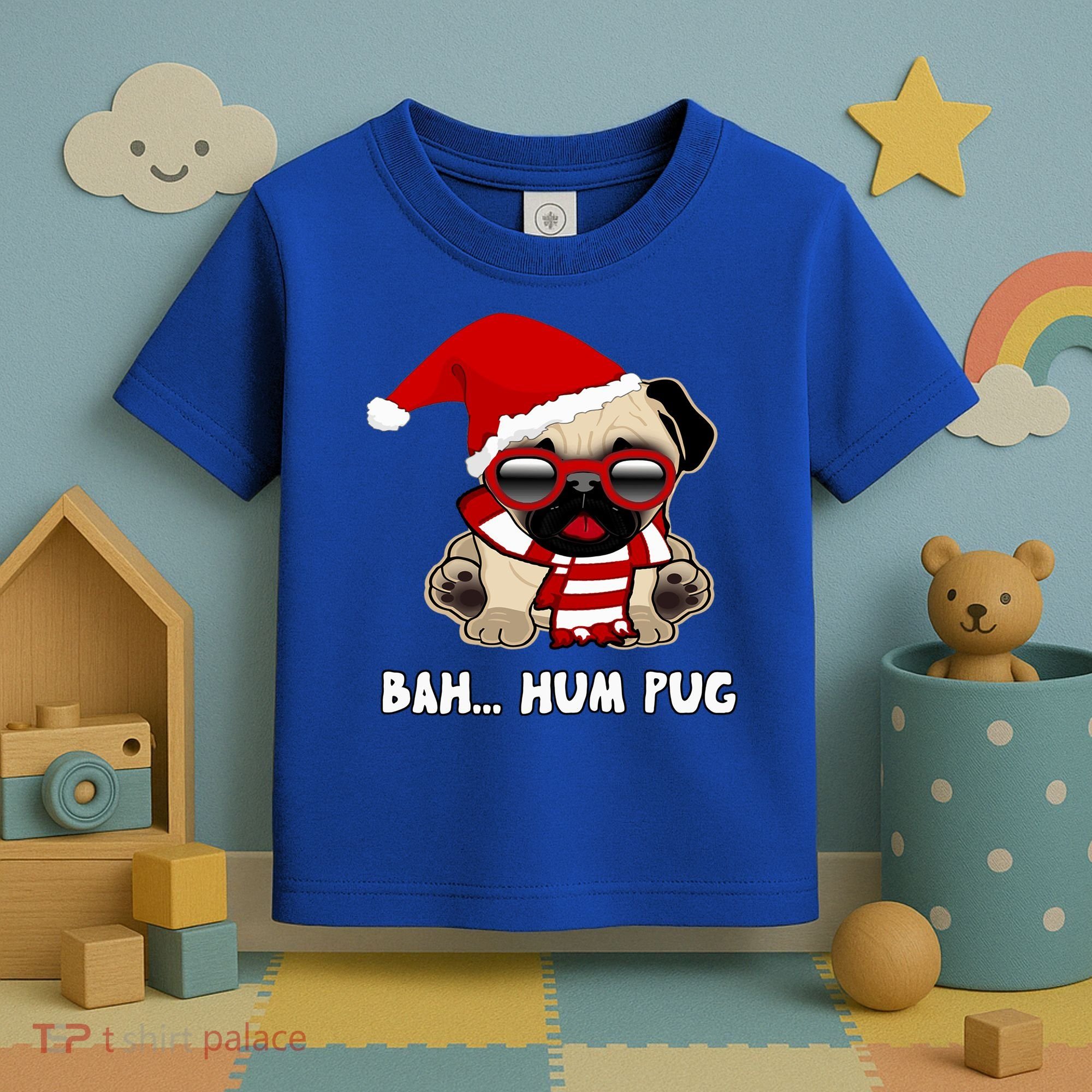 Bah Hum Pug Christmas Great Gift Toddler T-Shirt