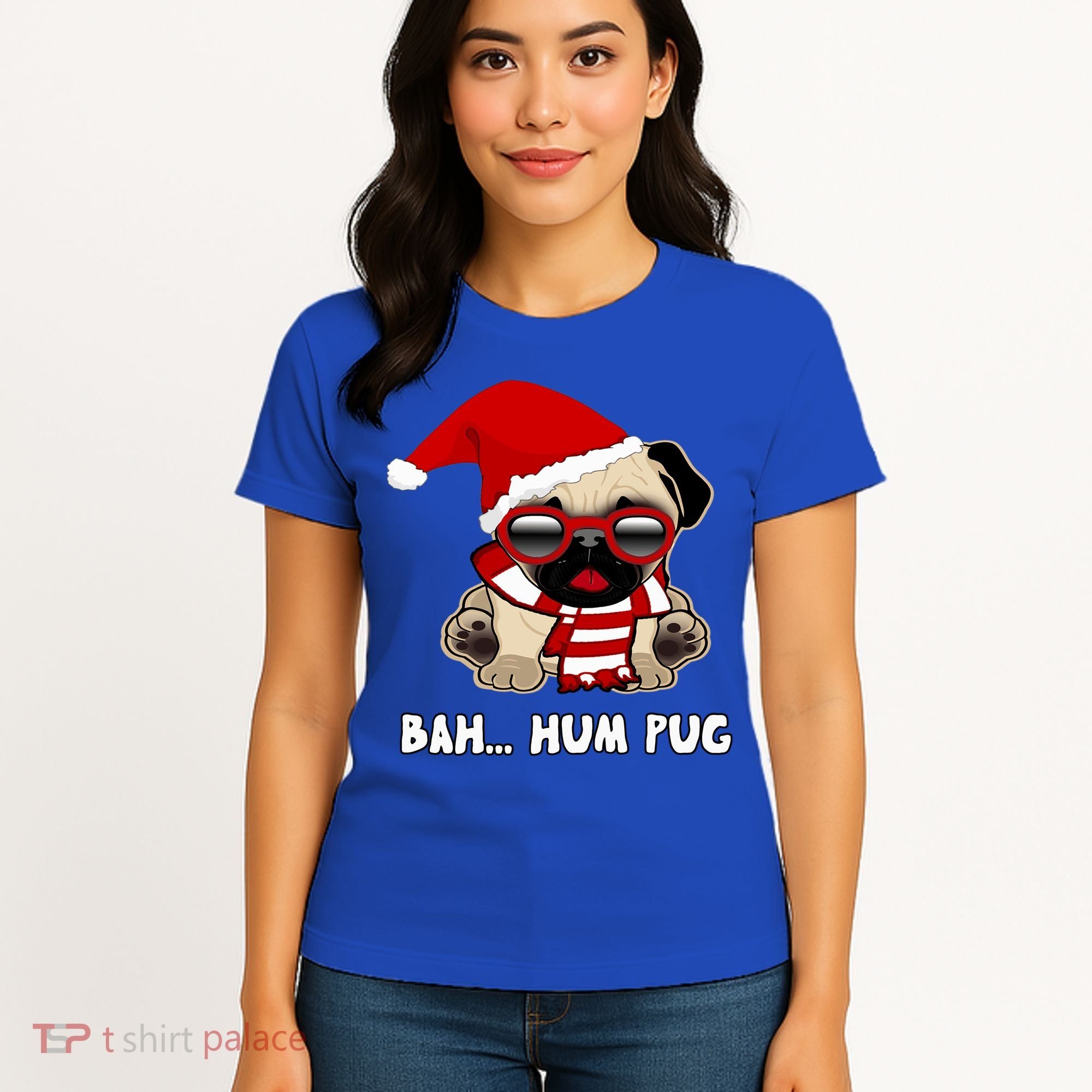 Bah Hum Pug Christmas Great Gift Women's T-Shirt