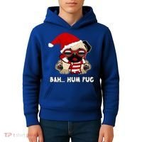 Bah Hum Pug Christmas Great Gift Kids Hoodie thumb 4