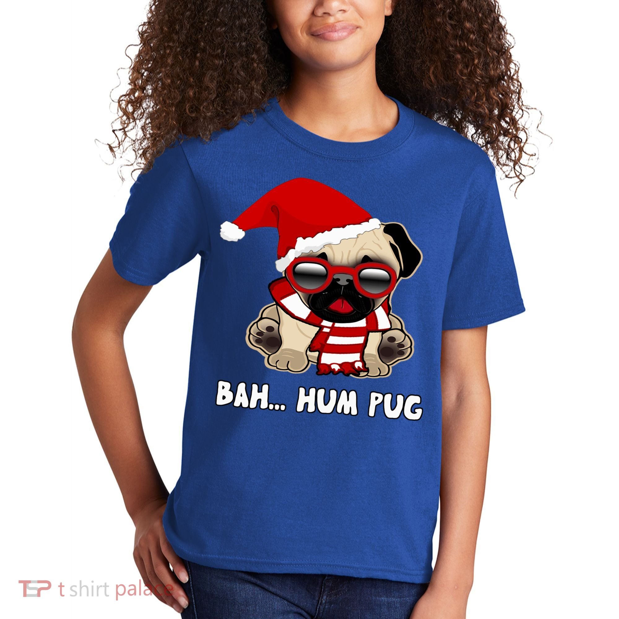 Bah Hum Pug Christmas Great Gift Kids T-Shirt