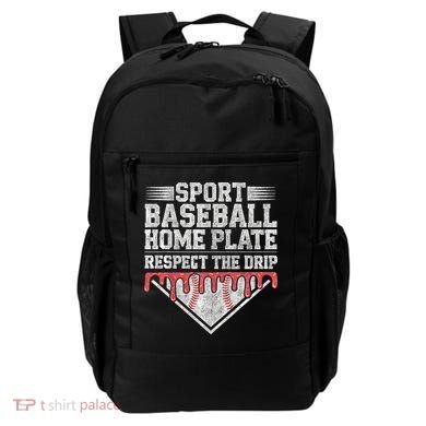Baseball Home Plate Drip For Who Respect The Drip Ice Cream Backpack