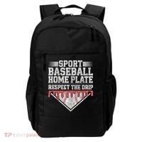 Baseball Home Plate Drip For Who Respect The Drip Ice Cream Backpack thumb 0