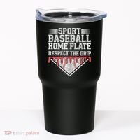 Baseball Home Plate Drip For Who Respect The Drip Ice Cream Tumbler thumb 0