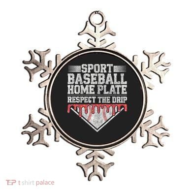 Baseball Home Plate Drip For Who Respect The Drip Ice Cream Ornament